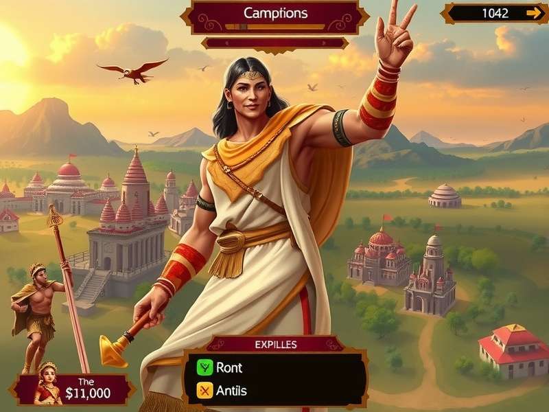 Chola Champions gameplay screenshot showing historical battle